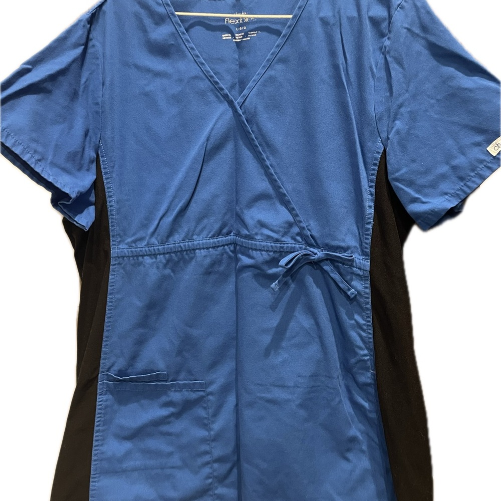 Royal Blue Cherokee Scrub Top